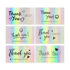 FZR Legend 120Pcs Thank You Cards Small Business, Mini 6 Styles Thank You. NEW